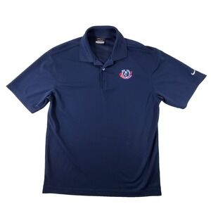 Nike Golf Dri-FIT Polo Shirt Mens M Blue Short Sleeve Embroidered Logo